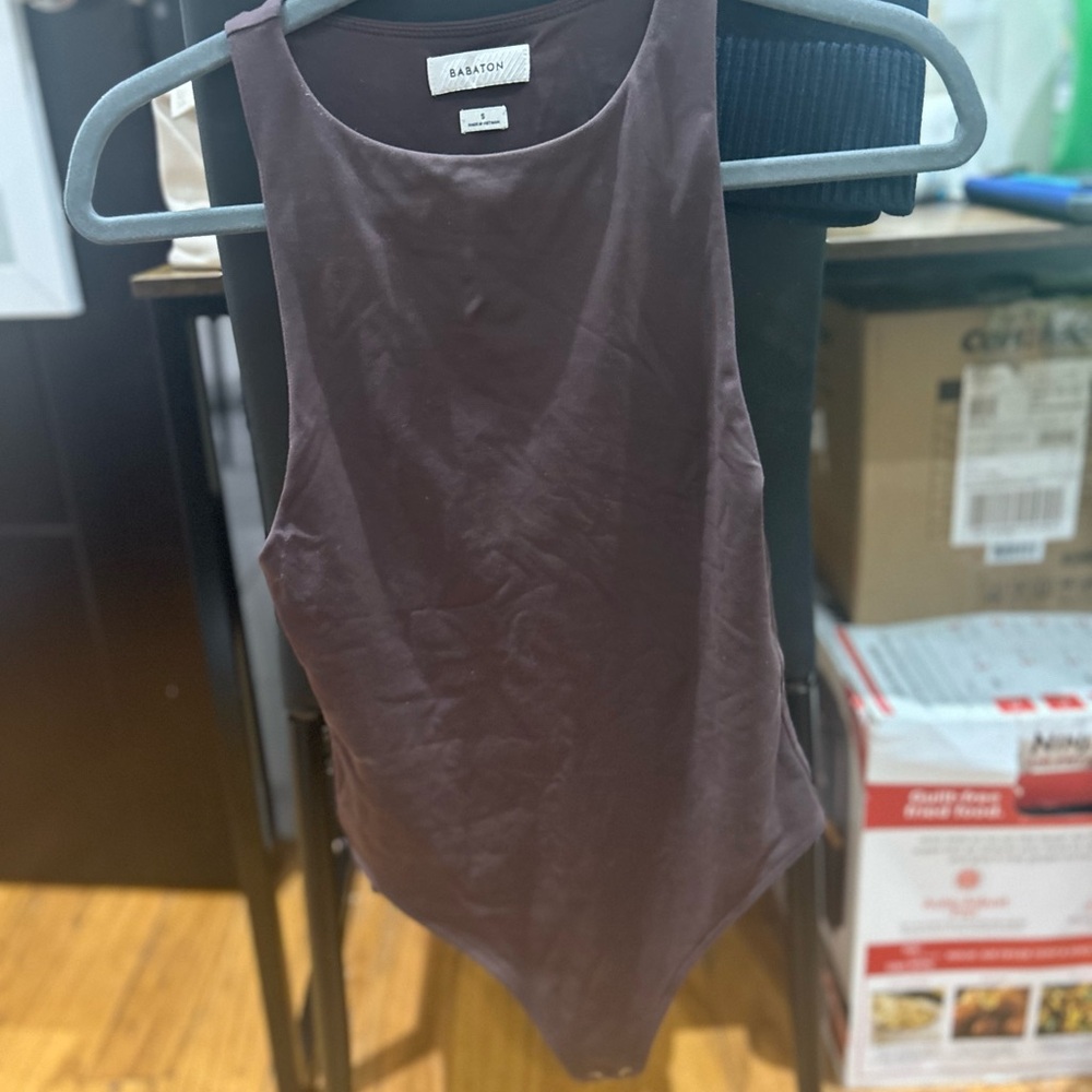 Babaton Sleeveless Bodysuit - Deep Brown